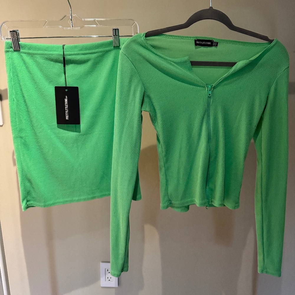 Green PLT skirt set